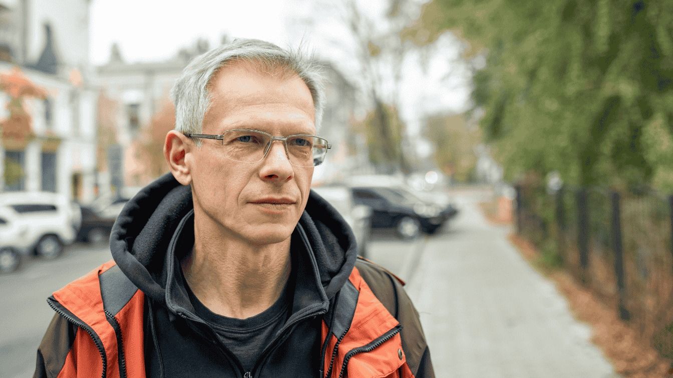 Man in street