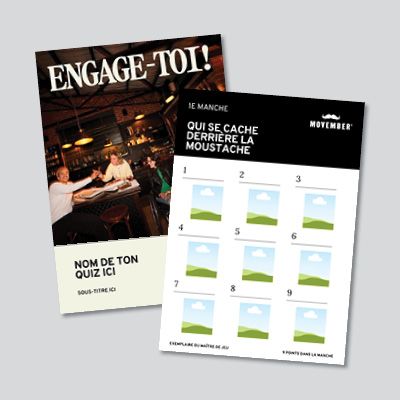 Canva trivia sheet template